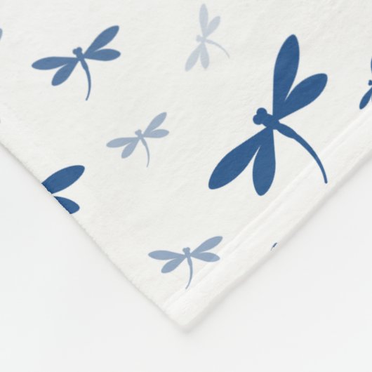 Aangepaste kleurenlibellen - Diverse schaduwen Fleece Deken (Hoek)