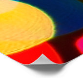 Aangepaste kleurenlichten poster (Hoek)