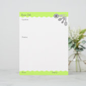 Aangepaste kleurenmetingslepels recept letterkop (Staand voorkant)