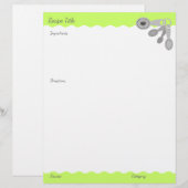 Aangepaste kleurenmetingslepels recept letterkop (Voorkant / Achterkant)