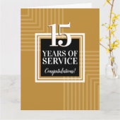 Aangepaste kleurenmijlpaal voor werknemers-verjaar kaart (Gele Bloem)