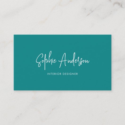 Aangepaste kleurenminimalist voor sociaal mediascr visitekaartje (Voorkant)
