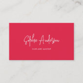 Aangepaste kleurenminimalist voor sociaal mediascr visitekaartje (Voorkant)