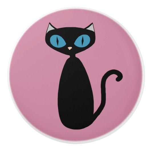 Aangepaste kleurenmod-kat - kabinetknop keramische knop (Voorkant)