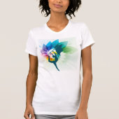 Aangepaste kleurenmonitor T-shirt (Voorkant)