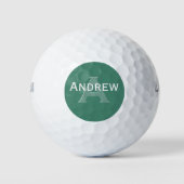 Aangepaste kleurenmonogram Aangepaste Golfbal Golfballen (Voorkant)