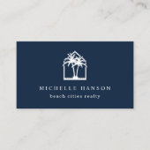 Aangepaste kleurenpalmhulzen visitekaartje (Voorkant)