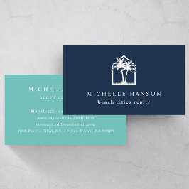 Aangepaste kleurenpalmhulzen visitekaartje