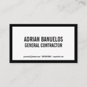 Aangepaste kleurenrand visitekaartje (Voorkant)