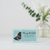 Aangepaste kleurenretro Franse kokoker Visitekaartje (Staand voorkant)