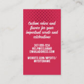 Aangepaste kleurenretro standaard mixer bakkerij k visitekaartje (Achterkant)