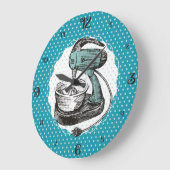 Aangepaste kleurenretro standaard mixer girale keu grote klok (Hoek)