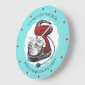 Aangepaste kleurenretro standaard mixer keukklok grote klok (Hoek)