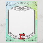 Aangepaste kleurenretro standaard mixer recept let (Voorkant)