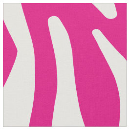 Aangepaste kleurenroze en witte zebra afdrukstruct stof
