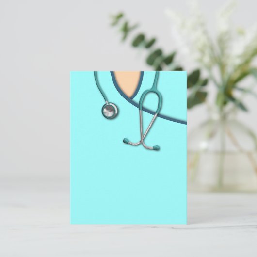 Aangepaste kleurenscrobs briefkaart (Staand voorkant)