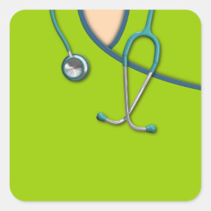 Aangepaste kleurenscrobs vierkante sticker