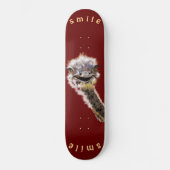 Aangepaste kleurenskateboard - Happy Ostrich - gli Persoonlijk Skateboard (Voorkant)