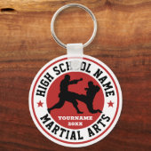 Aangepaste kleurensport voor Martistieke Kunsten i Sleutelhanger (Voorkant)