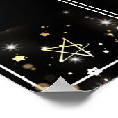 Aangepaste kleurensterren fotomedewerker van maand poster (Hoek)