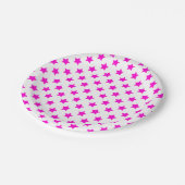 Aangepaste kleurensterren papieren bordje (Gekanteld)
