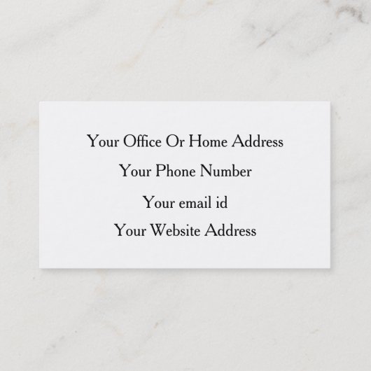 Aangepaste kleurentekst Foto Uw zwart-wit Logo Visitekaartje (Achterkant)