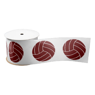 Aangepaste kleurenvolleybalteamsport satijnen lint