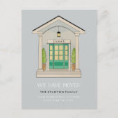 Aangepaste kleurenvoorpagina Verplaatsingsaankondi Aankondigingskaart (Voorkant)