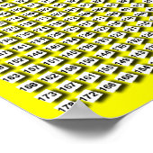 Aangepaste kleurenweergave voor Radiale vermenigvu Poster (Hoek)