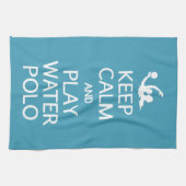 Aangepaste kleurhanddoek voor kalm- en waterpologe theedoek (Horizontaal)