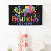 Aangepaste kleurige ballonnen passen toe op de BIR Spandoek (Insitu)