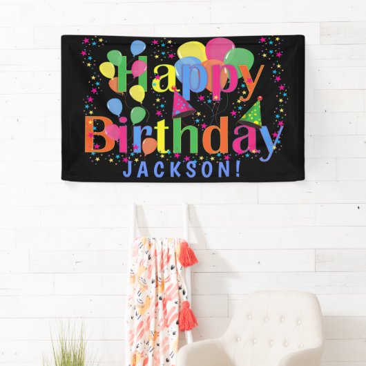 Aangepaste kleurige ballonnen passen toe op de BIR Spandoek (Insitu)