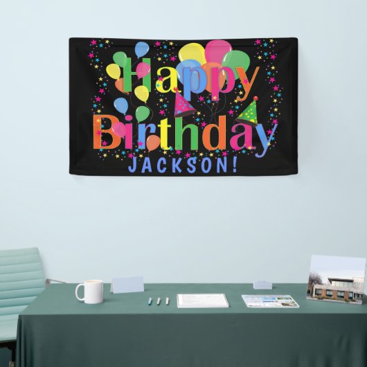 Aangepaste kleurige ballonnen passen toe op de BIR Spandoek (Beurs)