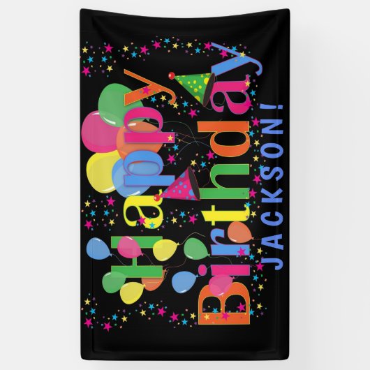 Aangepaste kleurige ballonnen passen toe op de BIR Spandoek (Verticaal)