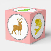 Aangepaste kleurige kreeftenspeelster bedankdoosjes (Achterkant)