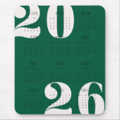 Aangepaste Kleurjaar Kalender 2026 Muismat (Voorkant)