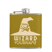 Aangepaste kleurkolf voor de wizard Wetenschap Heupfles (Voorkant)