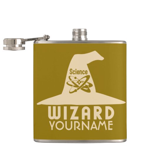 Aangepaste kleurkolf voor de wizard Wetenschap Heupfles (Geopend)