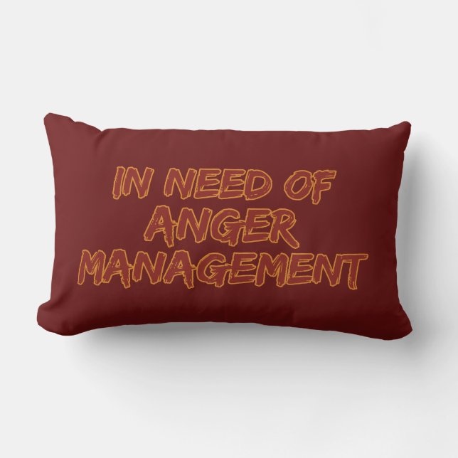 Aangepaste kleurkussen voor Anger Management Kussen (Voorkant)