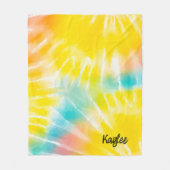 Aangepaste kleurloze Waterverf Fleece Deken (Voorkant)