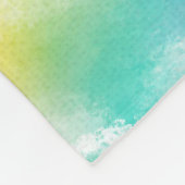 Aangepaste kleurloze Waterverf Fleece Deken (Hoek)