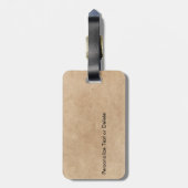 Aangepaste kleurnaam Titel Voeg hier uw Logo toe B Bagagelabel (Achterkant verticaal)