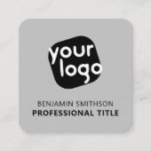 Aangepaste kleurnaam Titel Voeg hier uw Logo toe B Vierkante Visitekaartje (Voorkant)