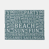 Aangepaste kleuromloopmatten voor kleurafhankelijk deurmat (Voorkant)