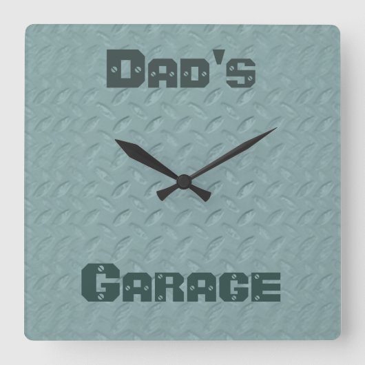 Aangepaste kleuromslag in werkshop vierkante klok (Voorkant)
