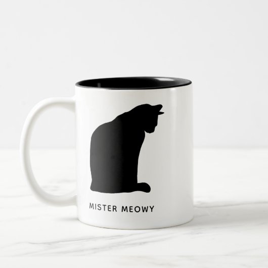 Aangepaste kleuromslag met kleurafbeelding tweekleurige koffiemok (Links)