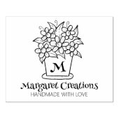 Aangepaste kleuromslag met liefde, groot rubberstempel (Afrduk)