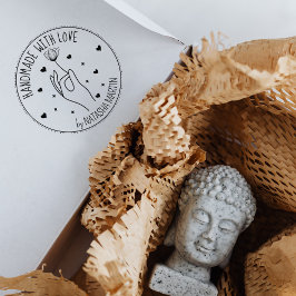 Aangepaste kleuromslag met liefde, rubberstempel