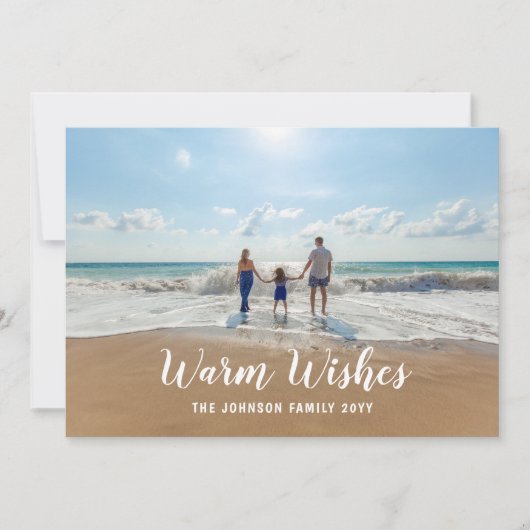 Aangepaste kleuromslag voor groeten Foto Feestdagenkaart (Voorkant)