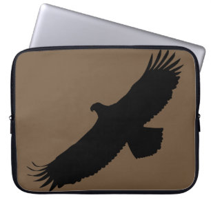 Aangepaste kleuromslag voor laptophoes: bruin laptop sleeve